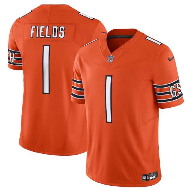 Men & Women & Youth Chicago Bears #1 Justin Fields Orange 2023 F.U.S.E. Vapor Untouchable Limited Stitched Jersey,We sell and wholesale Men & Women & Youth Chicago Bears #1 Justin Fields Orange 2023 F.U.S.E. Vapor Untouchable Limited Stitched Jersey on line form chian!